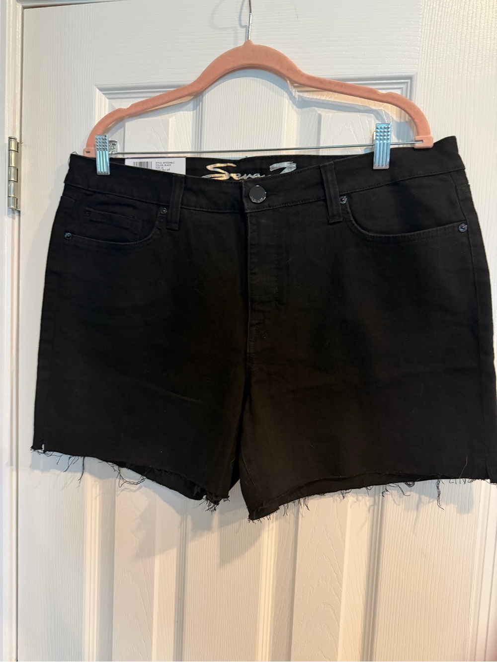 Black Seven7 Denim Cutoff Shorts